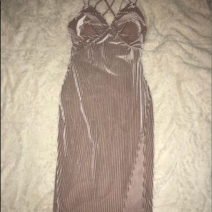 velvety bodycon dress